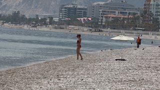 Tam kapanma sonrası dünyaca ünlü sahil sessiz kaldı