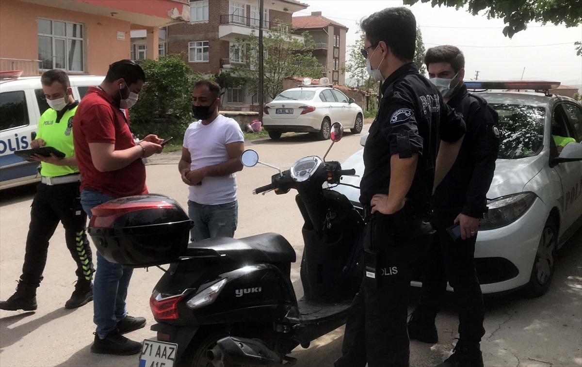 Kırıkkale'de "tam kapanma"yı ihlal edenler i&ccedil;in "şok denetim" uygulaması