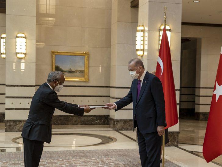 Etiyopya Büyükelçisi Mahmud, Cumhurbaşkanı Erdoğan'a güven mektubu sundu G2