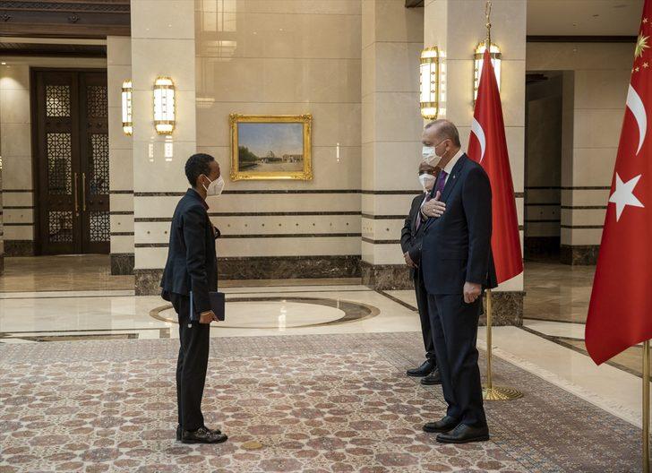 Etiyopya Büyükelçisi Mahmud, Cumhurbaşkanı Erdoğan'a güven mektubu sundu G3