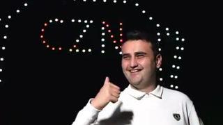 CZN Burak’tan Dubai’de drone şov! 1200 drone ile gökyüzüne adını yazdırdı