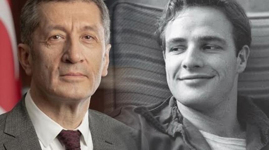 Sosyal medyadaki akıma o da uydu! Milli Eğitim Bakanı Ziya Selçuk'tan Marlon Brando paylaşımı