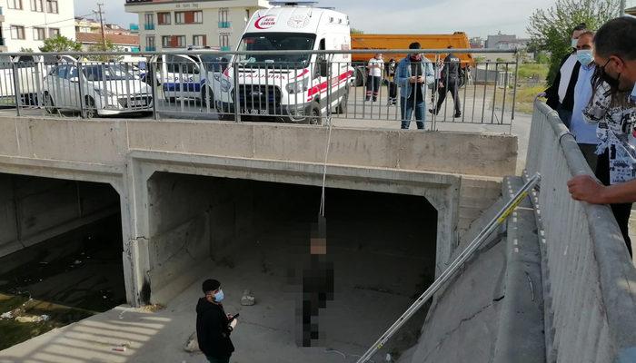 Sesleri duyan dışarı koştu! Köprüde iple asılmış halde bulundu