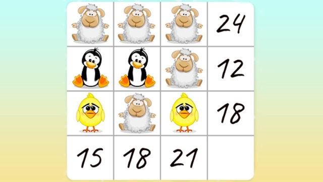 Matematik sınırlarını zorlayan bir bulmaca! Kuzu, pengeun ve civcivin değerini bulabilir misiniz?