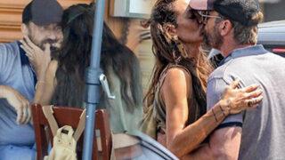 Gerard Butler ve Morgan Brown yemekte! Temizleyip öptü