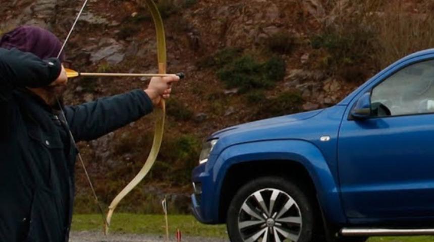 Ok ve yay ile Volkswagen Amarok avlanır mı?