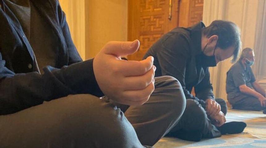 Berat Albayrak, Çamlıca Camii'nde görüntülendi