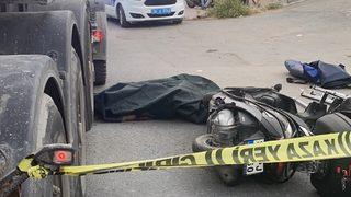 Ataşehir'de motosiklet sürücüsü beton mikserinin altında kalarak hayatını kaybetti