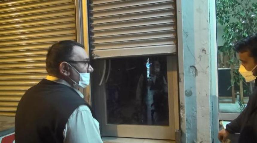 Tam kapanmada gizlice alkol alınan tekel bayisine baskın