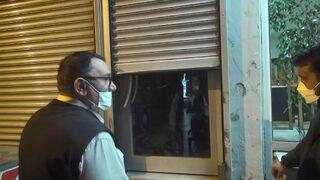 Tam kapanmada gizlice alkol alınan tekel bayisine baskın