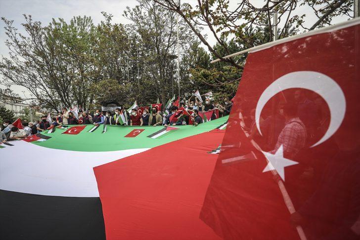 STK'lardan İsrail'in Mescid-i Aksa saldırısını protesto G1