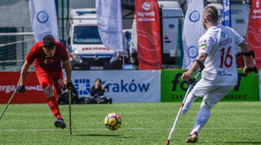 Ampute Futbol Milli Takımı, hazırlık maçında Polonya'yı 5-0 mağlup etti