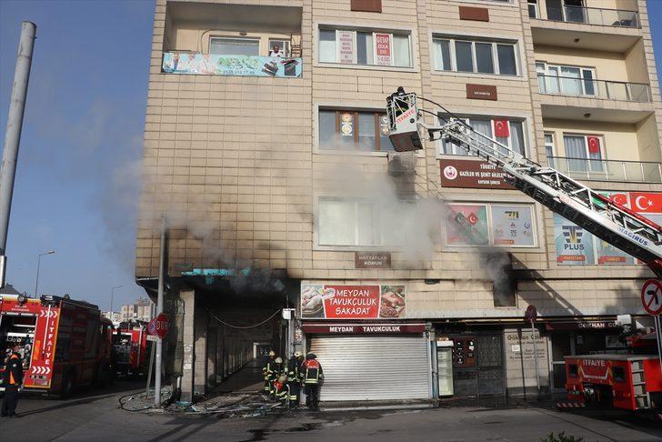Kayseri'de iş yerinde çıkan yangın hasara neden oldu G4