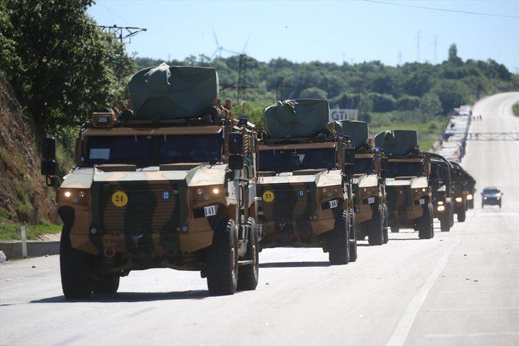 NATO Steadfast Defender 2021 Tatbikatı'na katılmak üzere yola çıkan Mehmetçik, Hamzabeyli Sınır Kapısından Bulgaristan'a geçiş yaptı G4