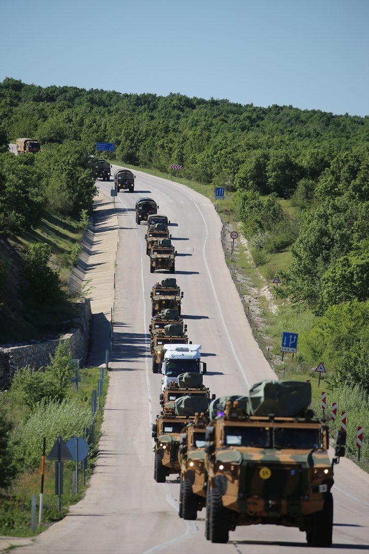 NATO Steadfast Defender 2021 Tatbikatı'na katılmak üzere yola çıkan Mehmetçik, Hamzabeyli Sınır Kapısından Bulgaristan'a geçiş yaptı G5