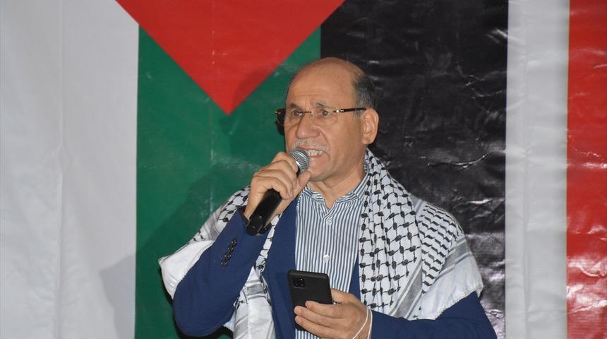 İsrail'in Filistinlilere yönelik saldırıları Adana'da protesto edildi