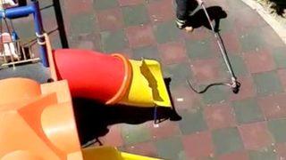 Osmaniye’de çocuk parkında yılan paniği