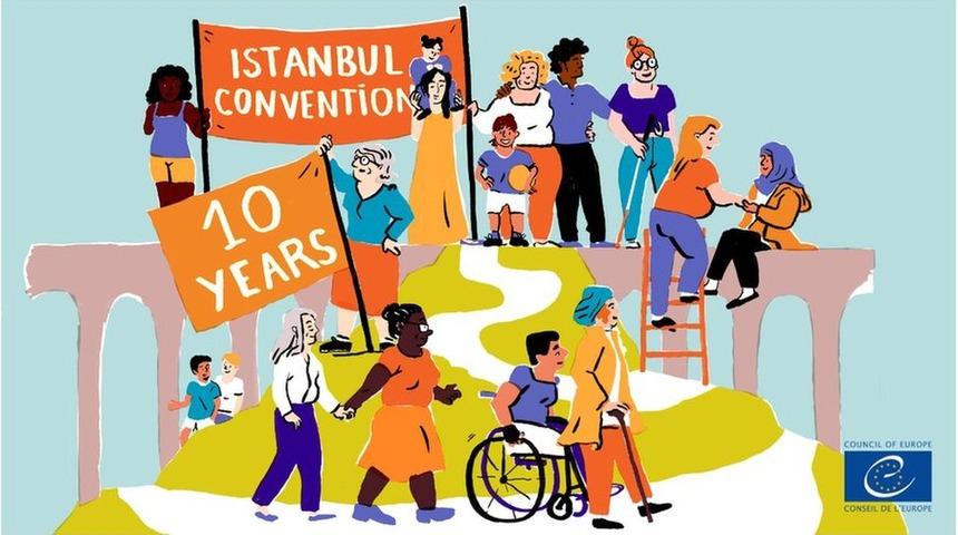 İstanbul S&ouml;zleşmesi'nin 10. yılında T&uuml;rkiye'de kadınlardan "Vazge&ccedil;miyoruz" mesajı