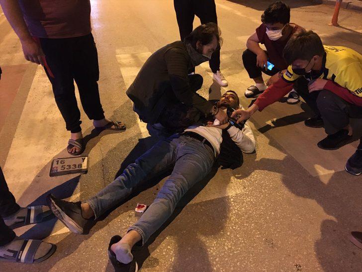 Bursa'da taksi ile çarpışan motosikletin sürücüsü yaralandı G1