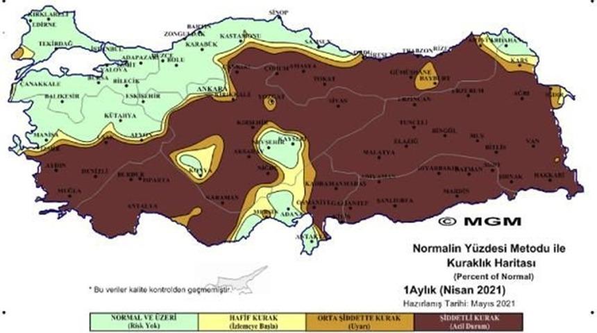 Meteoroloji nisan ayı kuraklık ve sıcaklık raporun açıkladı! Üç bölgede büyük risk
