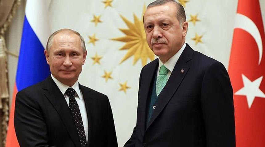 Cumhurbaşkanı Erdoğan, Putin'le telefonda görüştü