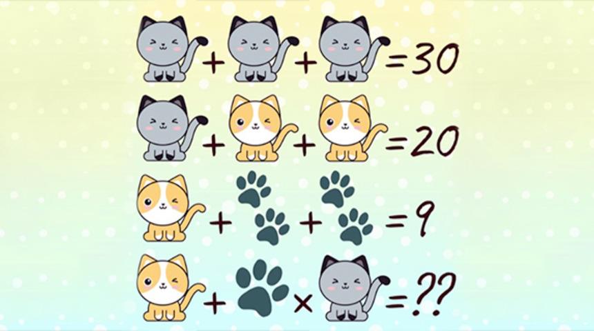 Matematik sevenler iş başında! Bu problemi ne kadar sürede çözebilirsiniz?