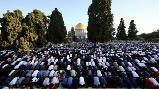 Mescid'i Aksa'da bayram namazı