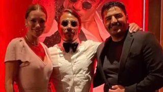 Ebru Şallı-Uğur Akkuş çiftinden Nusret'e sürpriz ziyaret