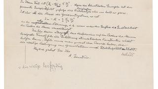 Einstein’in formülü rekor fiyata satışa çıkıyor