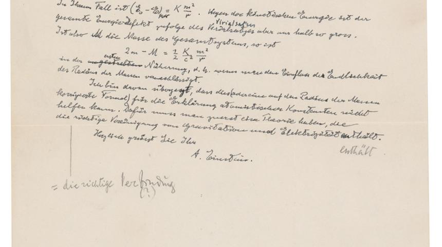 Einstein’in formülü rekor fiyata satışa çıkıyor