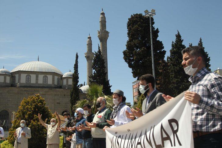 Samsun'da İsrail'in Filistin'e yönelik saldırıları protesto edildi G1
