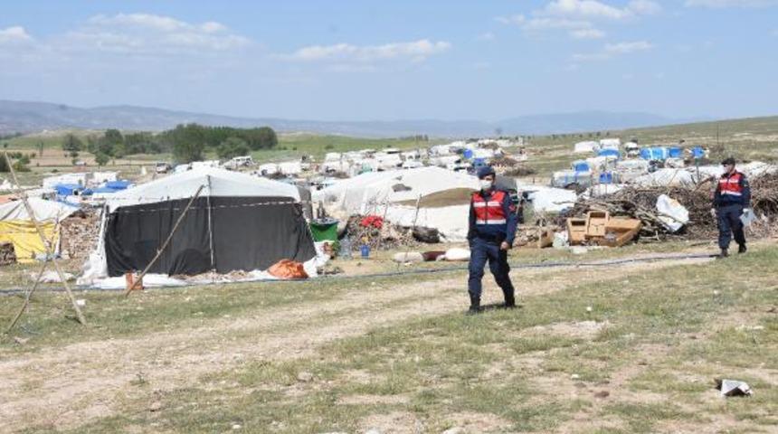 Mevsimlik işçi çadırına 'koronavirüs' karantinası