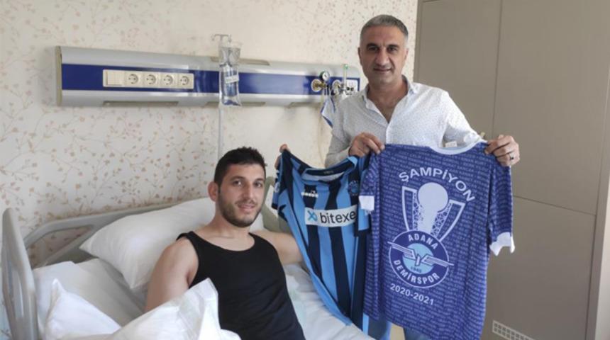 Şampiyonluk kutlamasında yaralanan taraftara ziyaret