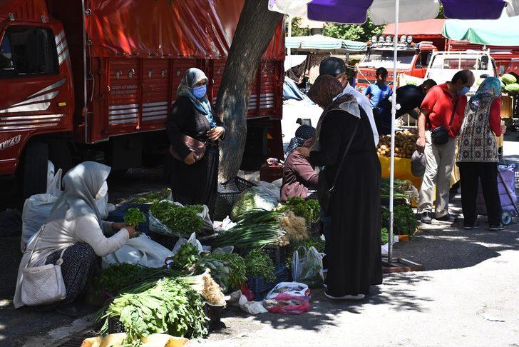Konya ve Afyonkarahisar'da pazar yerleri Kovid-19 tedbirlerine uyularak açıldı G1