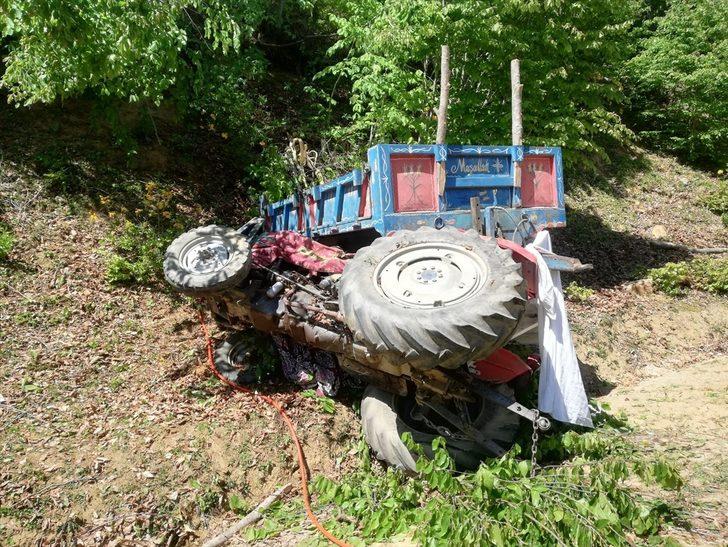 Tokat'ta uçuruma devrilen traktörün sürücüsü öldü G4
