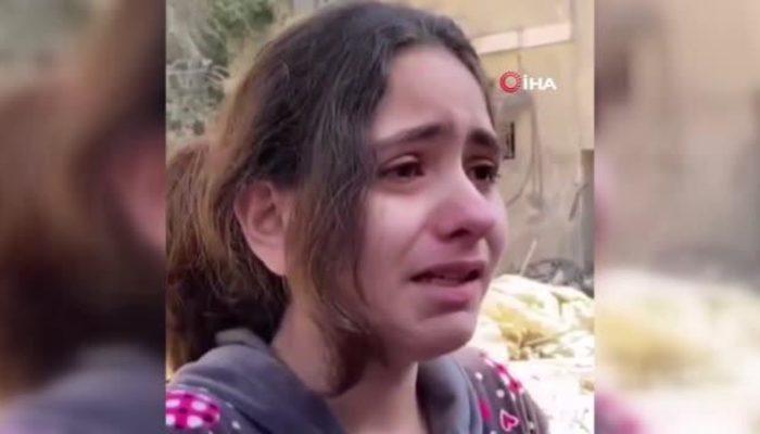 Filistinli küçük kızdan yürek burkan soru: Neden füze atarak çocukları öldürüyorsunuz