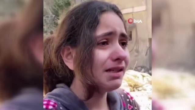 Filistinli küçük kızdan yürek burkan soru: Neden füze atarak çocukları öldürüyorsunuz