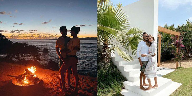 Şeyma Subaşı-Mohammed Alsaloussi çiftinden ateş başında romantik dakikalar G1