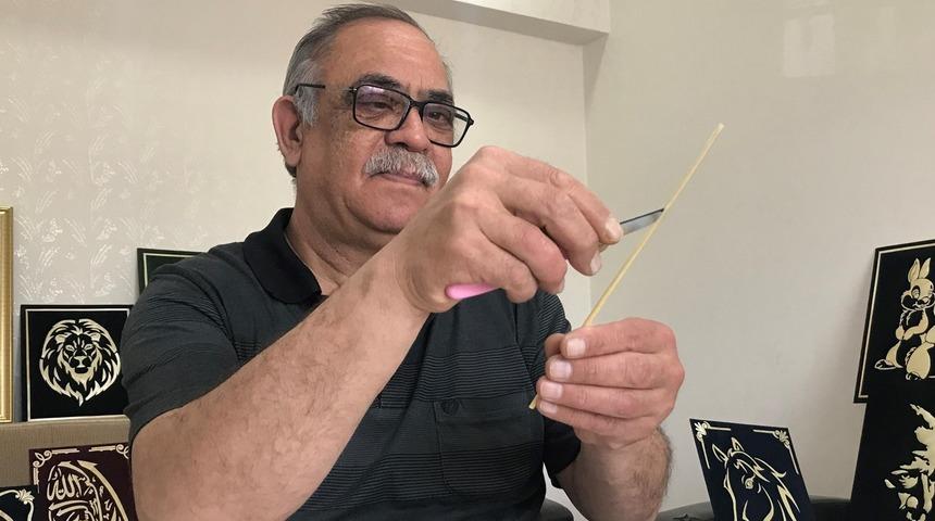 Yazın tarlasından topladığı ekin saplarından sanat yarattı! Görenler inanamıyor 