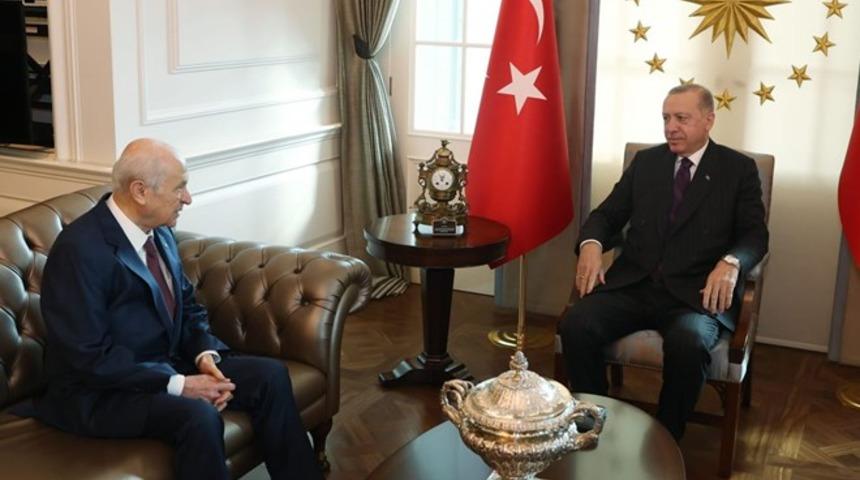 Cumhurbaşkanı Erdoğan ve Bahçeli'den sürpriz görüşme