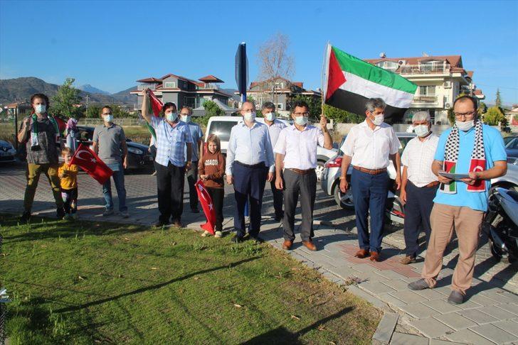 Muğla'da İsrail'in Filistinlilere yönelik saldırıları protesto edildi G1