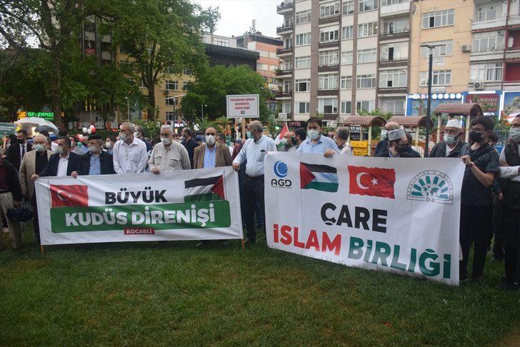 Sakarya, Düzce, Karabük ve Kocaeli'de İsrail'in Mescid-i Aksa'ya saldırıları protesto edildi G1