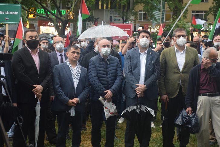 Sakarya, Düzce, Karabük ve Kocaeli'de İsrail'in Mescid-i Aksa'ya saldırıları protesto edildi G4