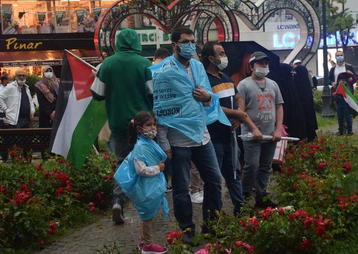 Sakarya, Düzce, Karabük ve Kocaeli'de İsrail'in Mescid-i Aksa'ya saldırıları protesto edildi G3