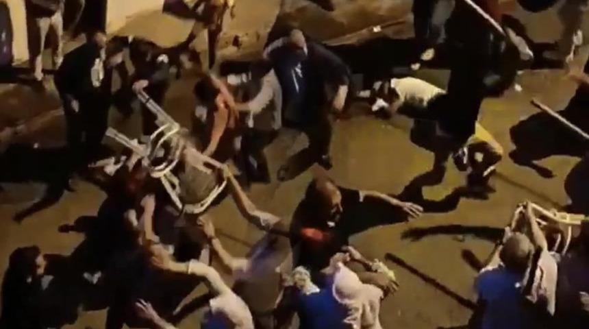 Bursa'da iki aile arasında sopalı sandalyeli kavga