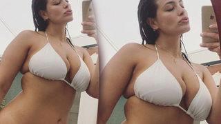 Koltuk altı kılları olay olan Ashley Graham bakın ne yaptı