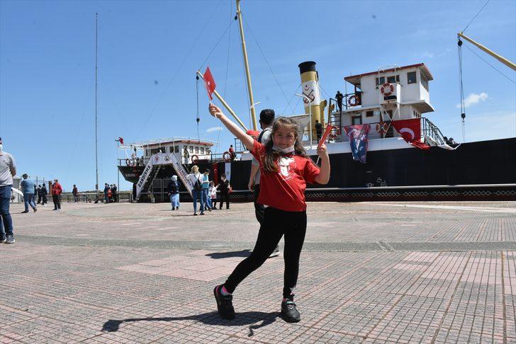 Samsun'da Bandırma Gemi Müze ve Milli Mücadele Açık Hava Müzesi'ne ziyaretçi akını G5