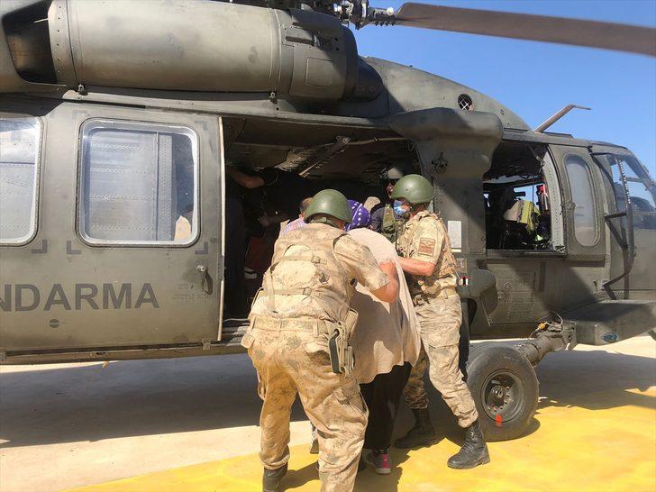 Siirt'te akrep sokan kadın tekne ve helikopterle hastaneye ulaştırıldı G2