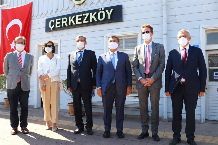 Meyer-Landrut ve Kaymakcı, Çerkezköy Tren İstasyonu'nda incelemelerde bulundu G1