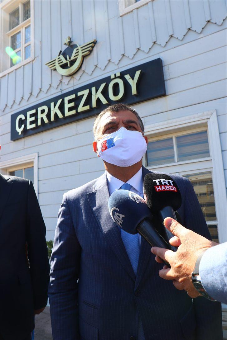 Meyer-Landrut ve Kaymakcı, Çerkezköy Tren İstasyonu'nda incelemelerde bulundu G3